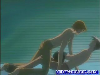 Anime gay having hardcore anal xxx movie on couch